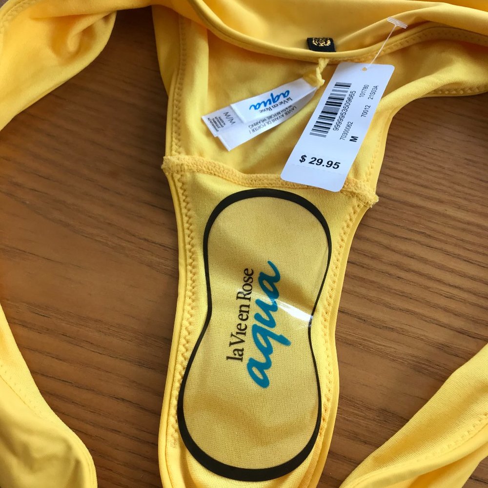 NWT - Yellow Bathing Suit Bottoms from La Vie en Rose - Picture 3 of 3